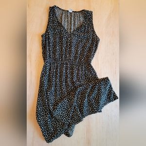 Old Navy Black and White Polka Dot Dress size Small